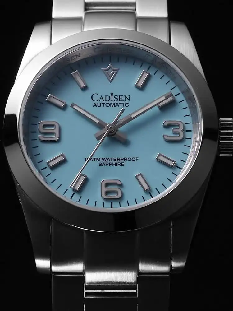 CADISEN 36MM New NH35 Men Mechanical Watch AR Sapphire Glass BGW9