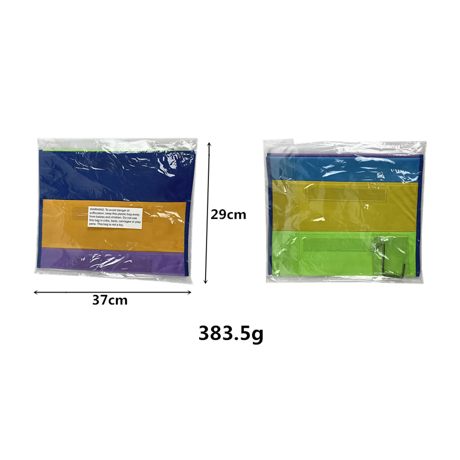 Daily Schedule Pocket Chart 8 Pockets Files Monthly Calendar Planner Hanging Dry Erase Cards Bag for Preschool Classroom Office