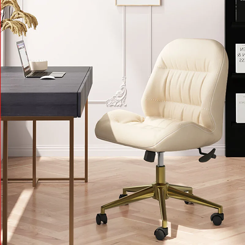 

Luxury Computer Office Chair Comfortable Study Home Swivel Office Chair No Armrest Modern Cadeiras De Escritorio Furniture