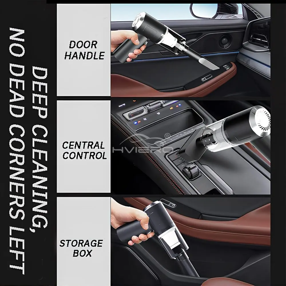 Wireless 25W 5500PA Combined Vacuum Cleaner USB Charging Car Home Desktop Keyboard Mini Portable Automatic Cleaning