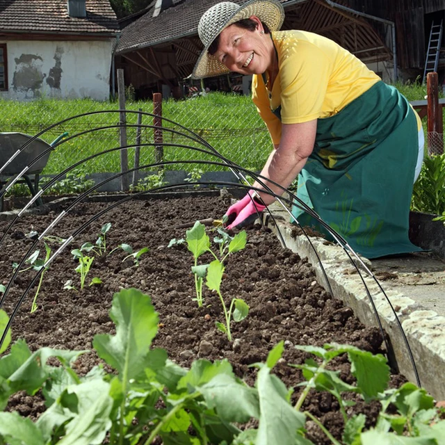 Kerti Rovarbiztos Támogatás Hoops Üvegházhatású Kertészüzem Grove Boltív Állati Védelemhez Palánta Nevelés - Image 4
