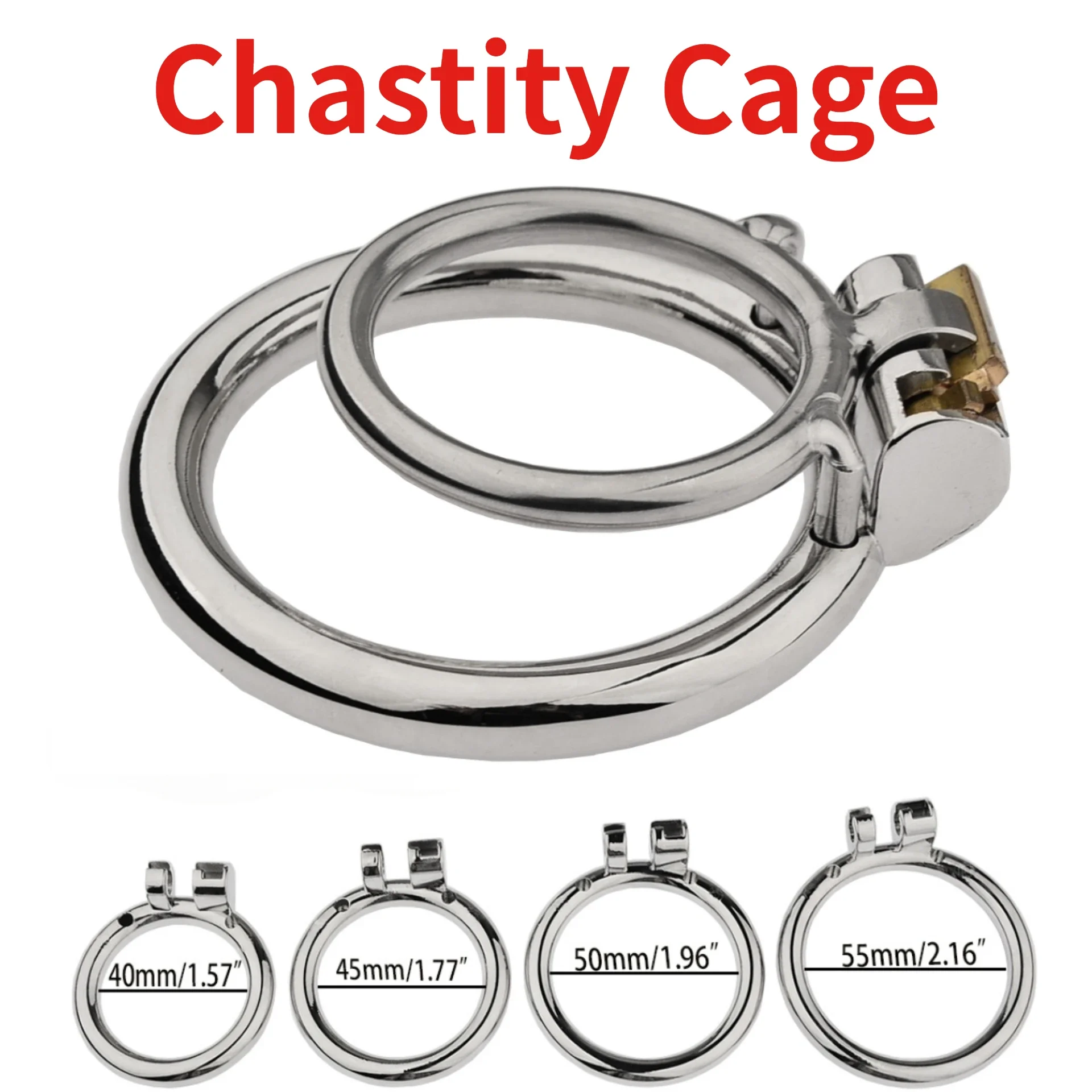 BDSM Double Penis Rings Cock Lock Prevent Erection Cheat Male Chastity Cages Erotic Zinc Alloy Bondage Restraint Sex Toy for Men penis chastity cage chastity lock sex toy chastity cage accessory penis cock ring