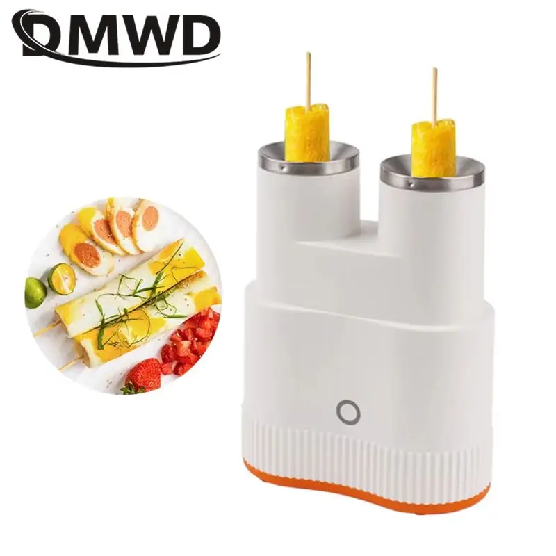 DMWD Automatic Rising Egg Roll Maker Double Tube Non-stick Egg sausage machine Rapid heating Omelette Sausage Burrito Roaster