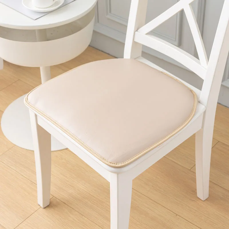 40x43cm PU Leather Chair Cushion Waterproof Non-slip Thickened Home Dining Table Chair Mat Restaurant Bar Hotel Office Seat Pad 4