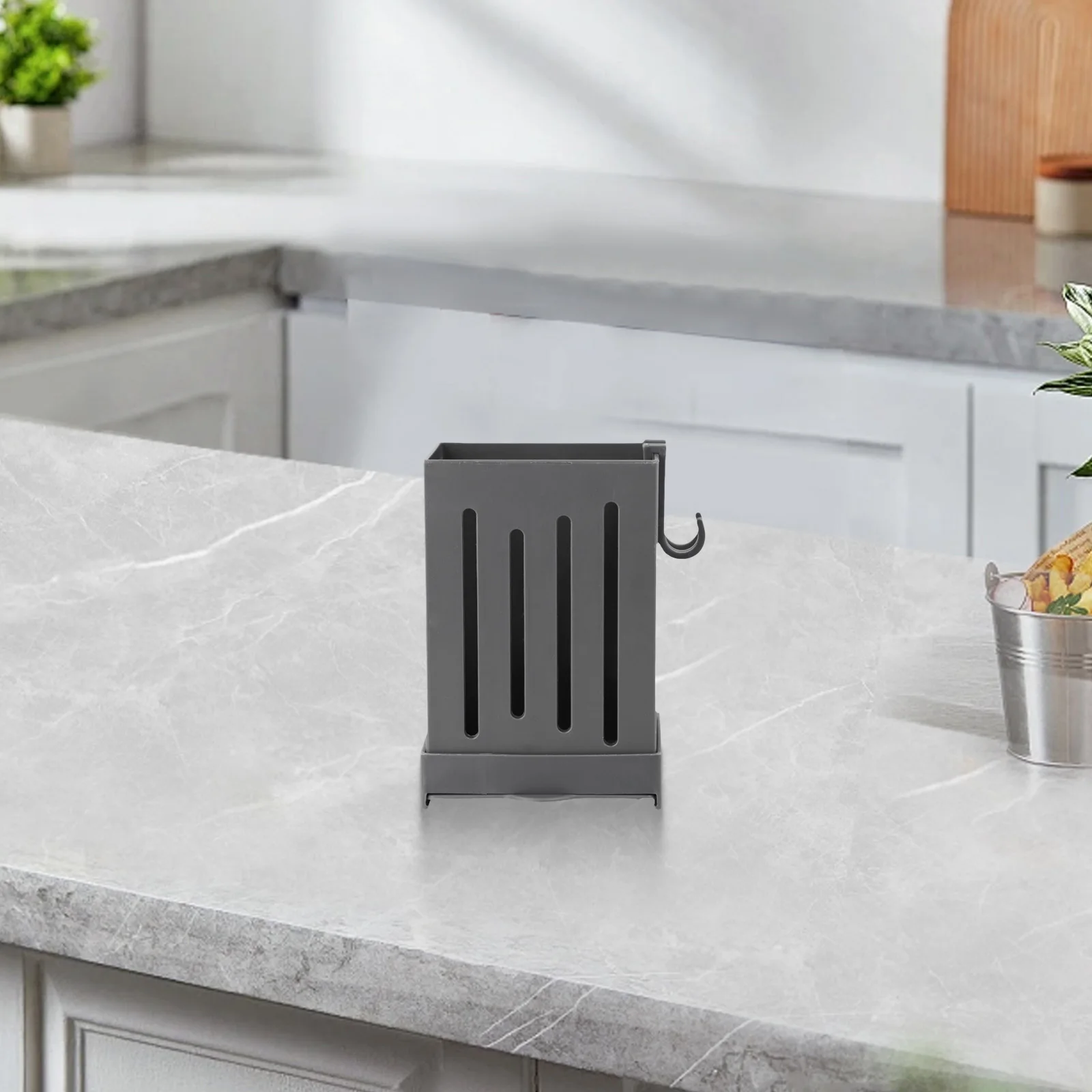 Cooking Utensil Storage Wall Mounted Utensil Holder 12x8.5x6.2cm Easy To Clean Efficient Drainage Organize Kitchen