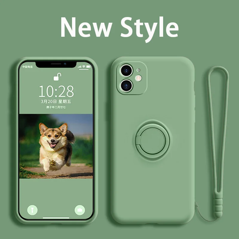 Per Motorola Moto G60S G60 E30 E40 Moto G9 Plus G9 Power G9 Gioco Moto One Fusion Di Lusso Anello Magnetico Titolare Copertura Con Cordino