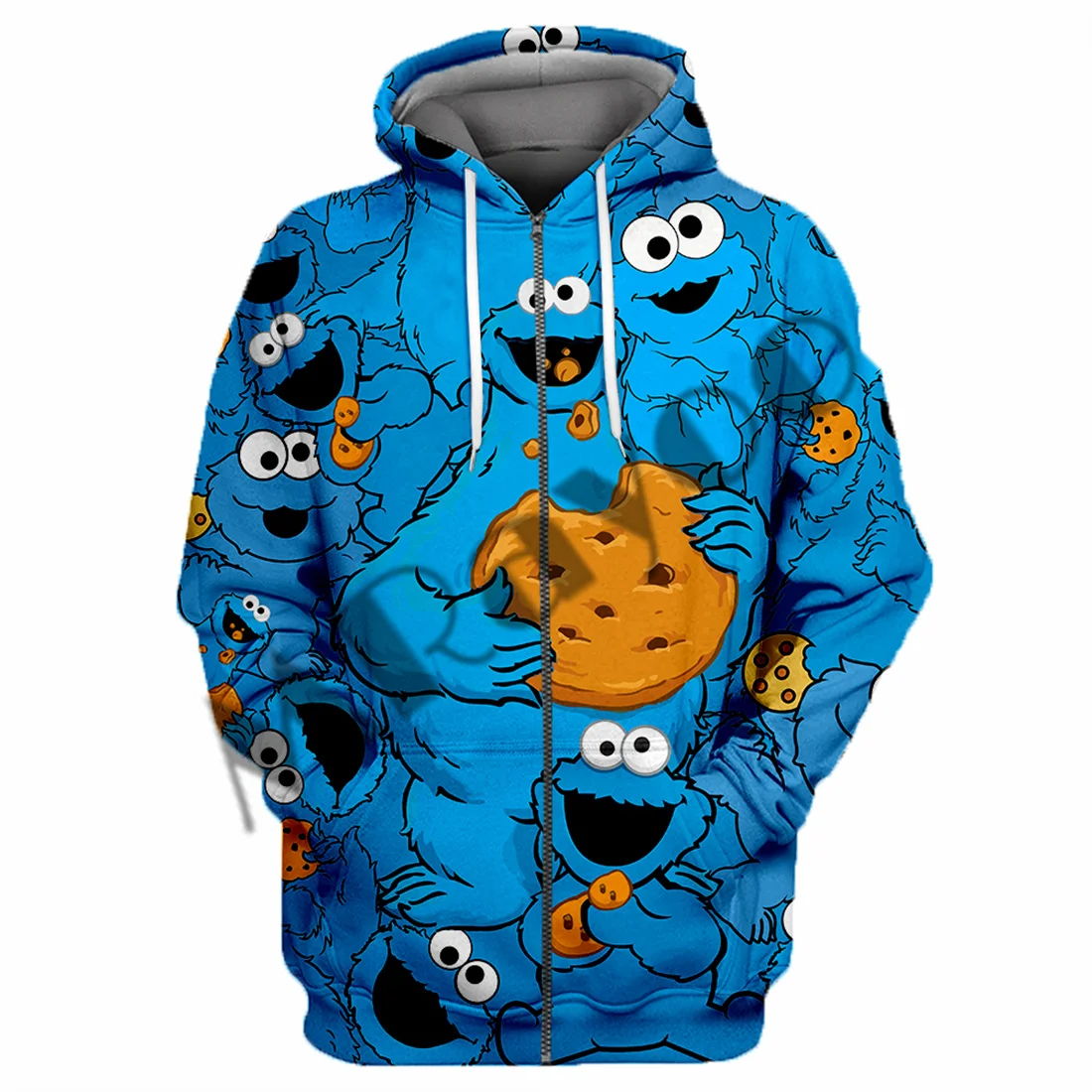 

Blue Spirit 3D All Over Printed Full Body Men's Jacket Harajuku Hooded Unisex Casual Street Sweatshirt Hombre