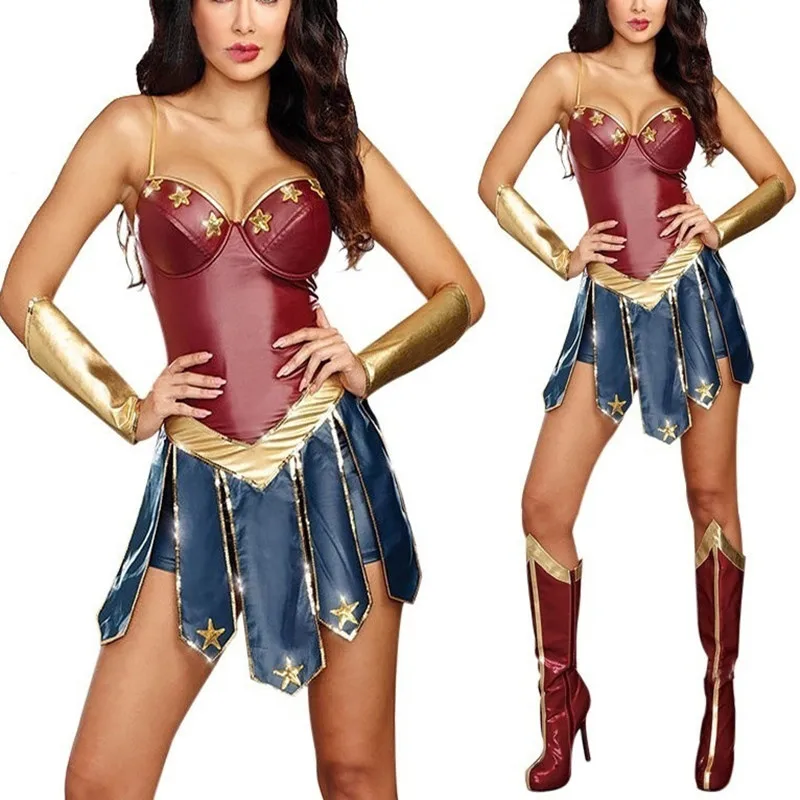 

Role-playing Cosplay Heroes League Gladiator Uniform Ladies Halloween Woman Costume