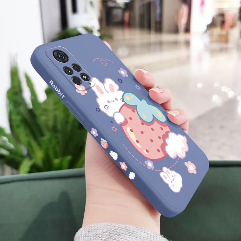 Strawberry Rabbit Phone Case - Cute Cartoon Design Cover