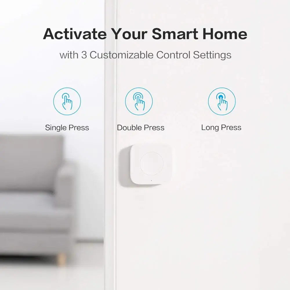 Aqara Wireless Mini Switch Zigbee Sensor One Key Control Button Smart Remote Control for Homekit Xiaomi Mi Home smart switch wireless remote controller