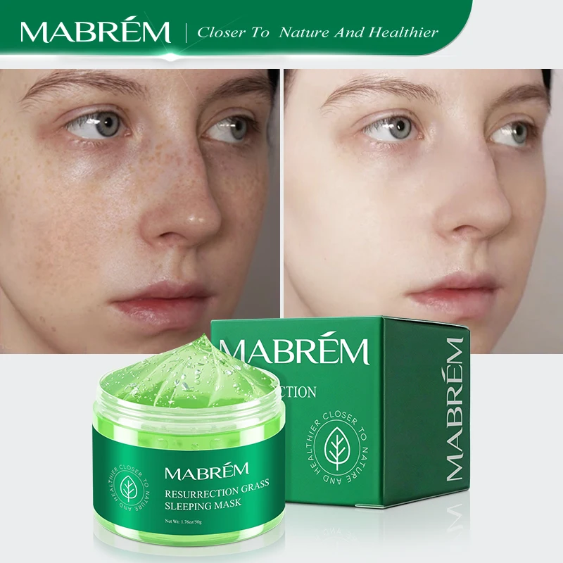 MABREM Anti Aging Sleeping Mask Moisturizing Hydrating Whitening Mask Cream Anti-Wrinkle Beauty Facial Skin Care Night Repair blossoming beauty hydrating