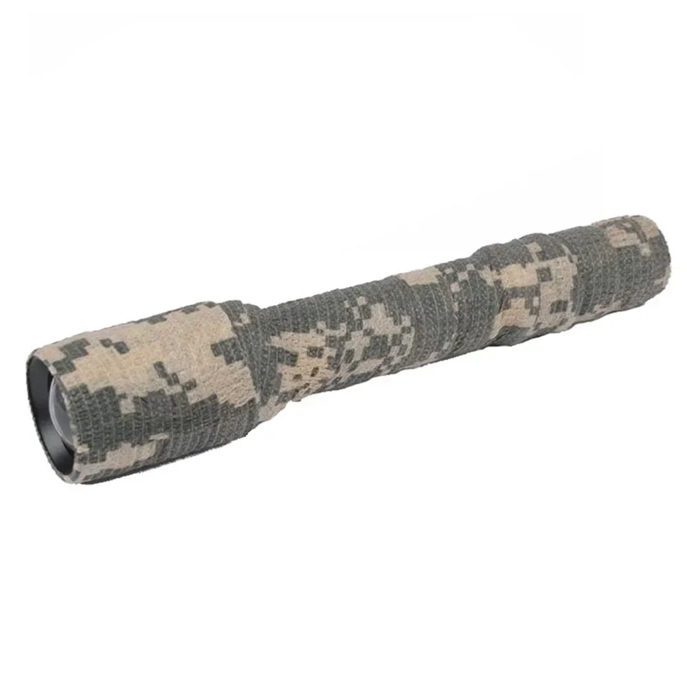 Hunting Camouflage Tape Self-Adhesive Stretchable Wrap Outdoor Gear Concealment Tactical Camo Bandage Cylindrical Objects