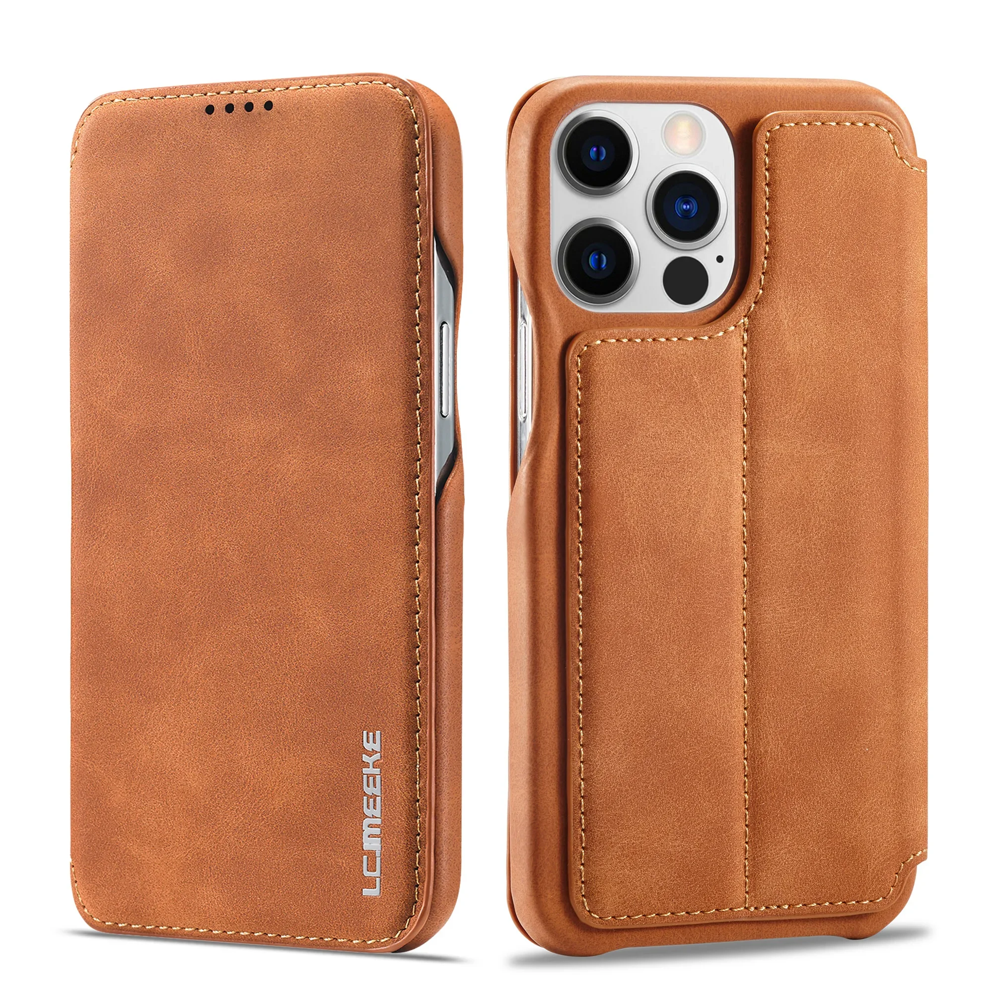 Leather Flip Wallet Phone Cover For iPhone 14 15 16 Pro Max 13 12 Mini 11 XS X XR 8 7 Plus SE 2022 Slim Card Slots Book Bag 2
