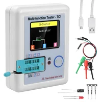 LCR TC1 1.8" TFT LCD Display Multi-meter Transistor Tester Diode Triode Capacitor Resistor Test Meter MOSFET NPN PNP Triac MOS 2
