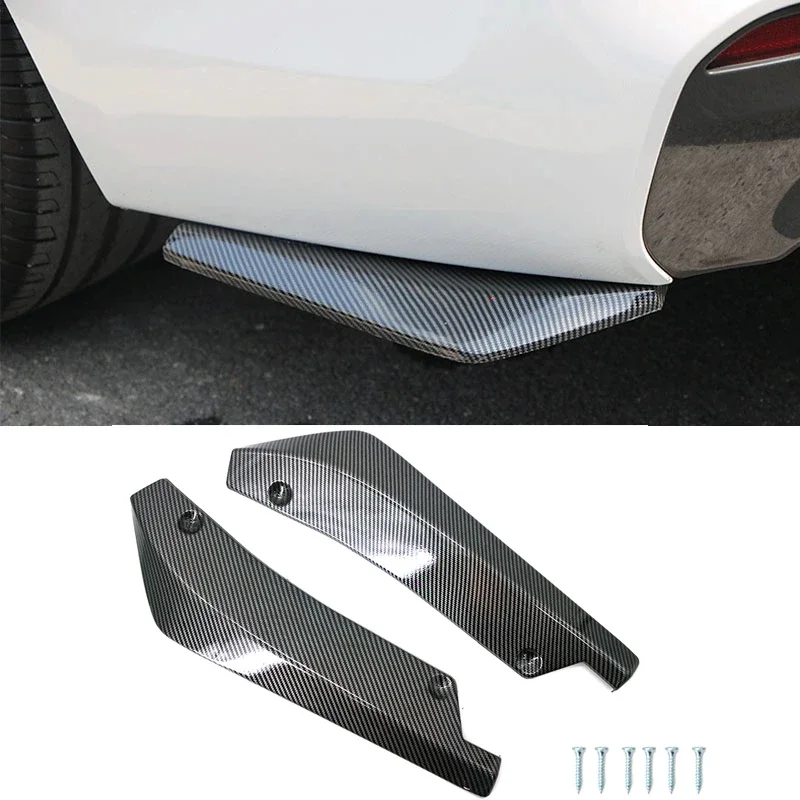 Bumper Strip Bumper Lip Spoiler Diffuser Splitter Scratch Protector Carbon Fiber Winglets Side Skirt Extension