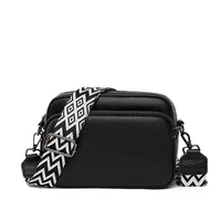 Sac à bandoulière multi-espace pour femmes, Design de mode, grande capacité, matériau PU, sac à bandoulière simple léger 1