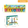 Musical Mats with Music Sounds, Musical Toys Floor Piano Keyboard Mat Carpet Animal Blanket Touch 5