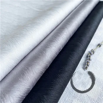 Micro Elastic Twill Jacquard Fabric By Meters for Needlework Clothes Cheongsam Dress Sew Dark Pattern Soft Brocade Vintage Cloth 1