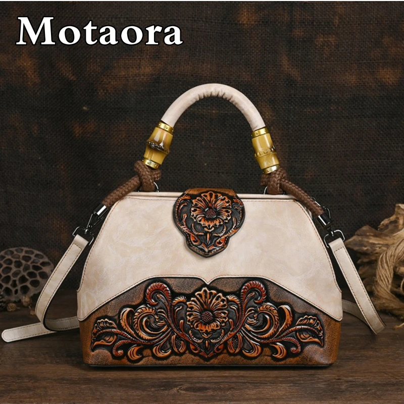 MOTAORA Handmade Luxury Handbags For Women Leather Shoulder Bags 2025 New Vintage Carved Ladies Hand Bags Designer Luxury Bag 1 MOTAORA Handmade Luxury Handbags For Women Leather Shoulder Bags 2025 New Vintage Carved Ladies Hand Bags Designer Luxury Bag 1