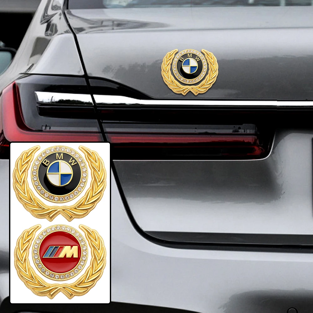 Car Styling Body Side Fender Trunk Decorazione Badge Adesivi Per Bmw M M3 M5 M6 X1 X3 E46 E90 E39 F10 F20 F30 G20 E60 E36 E34