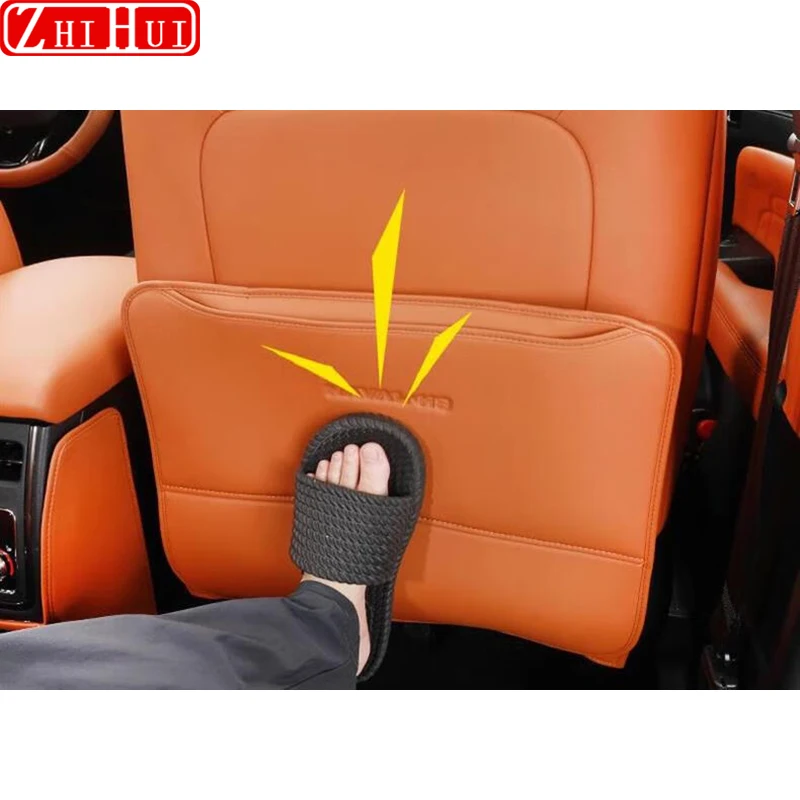 For Haval H9 II 2nd Gen Car PU Leather Anti Kick Mat Pad Car Anti-kick Protector Mats Seat Back Protector Accessories car seat protector,car door kick pad