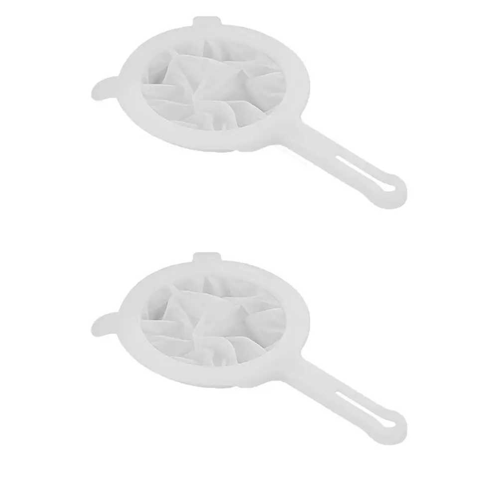 

100Mesh Nylon Mesh Strainer Practical Nylon Mesh White Separation Net Double Handle Filter Screen Kitchen