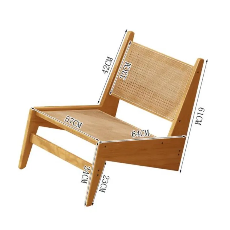 Realife Vine Woven Leisure Chair Single Sofa Chair For Home Use Quiet Style Home Kangaroo Bamboo Woven Creative Lazy