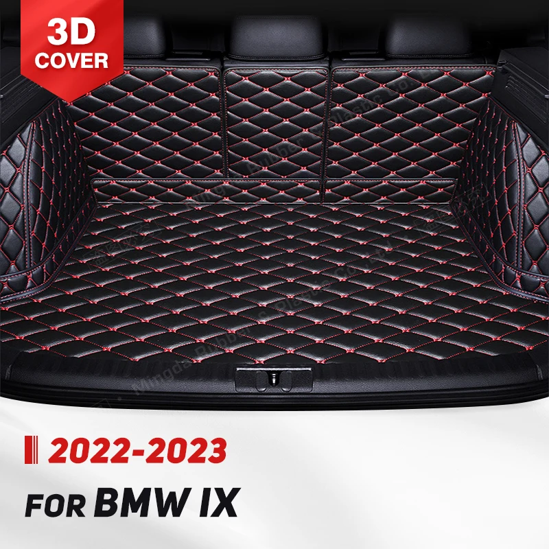 

Автомобильный коврик для багажника с полным покрытием для BMW iX 2022 2023, кожаный чехол для багажника автомобиля, коврик, подкладка для груза, защитные аксессуары для интерьера