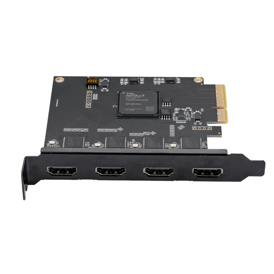 4 Channel HDMI-compatible PCIE Video Capture Card 1080p 60fps OBS