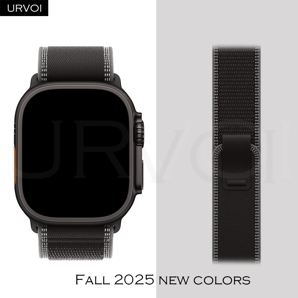 URVOI Nylon Weave Trail Loop Band with Pull Tab Closure