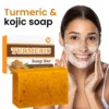 Lemon Turmeric Kojic Acid Glowing Soap Handmade Soap Brightening Moisturizing Lotion Body Facial Soap 1