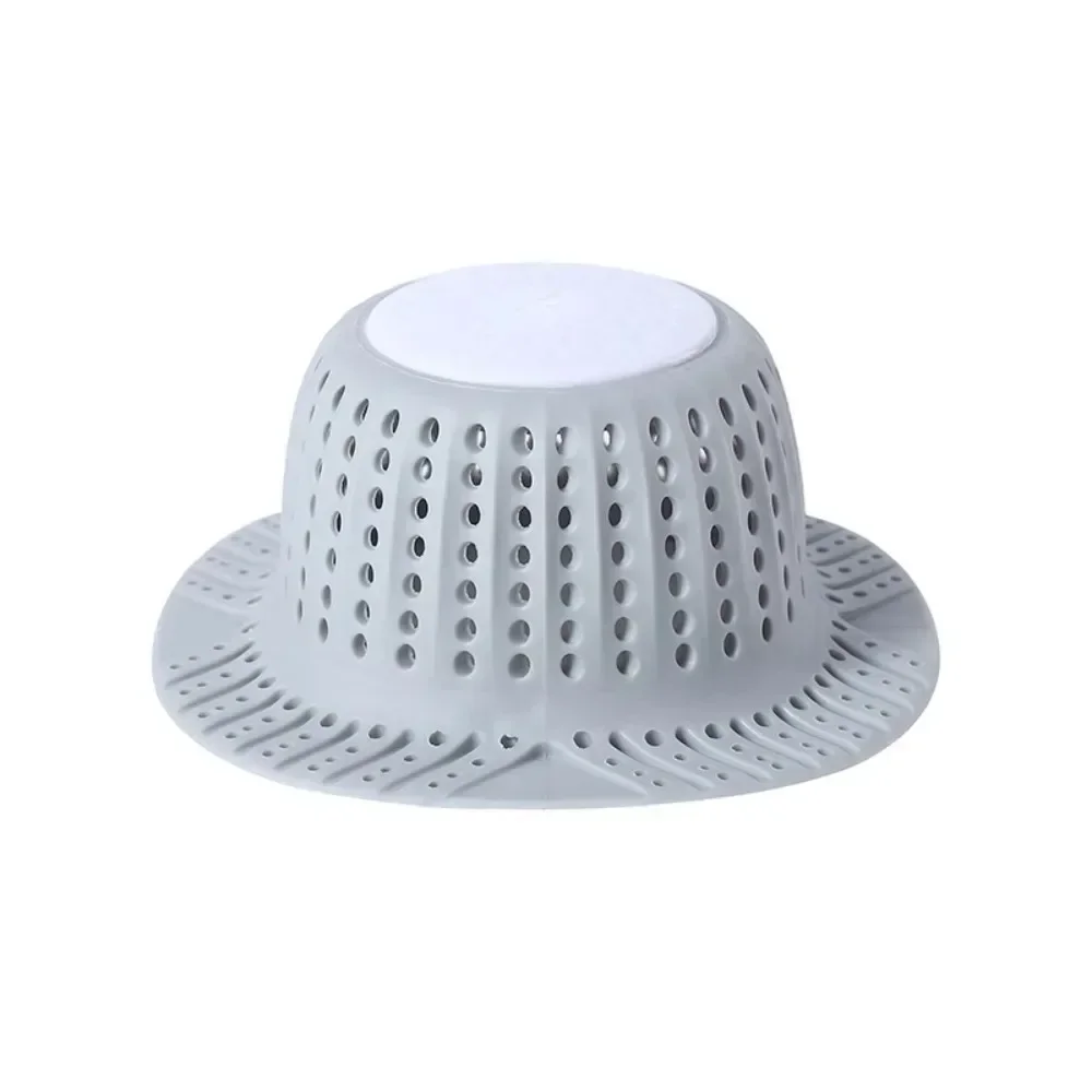 4 Tappi Per Scarico Doccia Con Ventose - Filtro Anti Capelli Per Vasca E Lavandino, Quadrati 14,5 Cm, In Gomma TPR, Viola