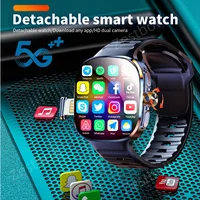 Global Version M99 Smartwatch 2.4 inch Amoled Screen insert Sim Card GPS WIFI 190° Rotating Camera Game Android 10.0 Smart Watch