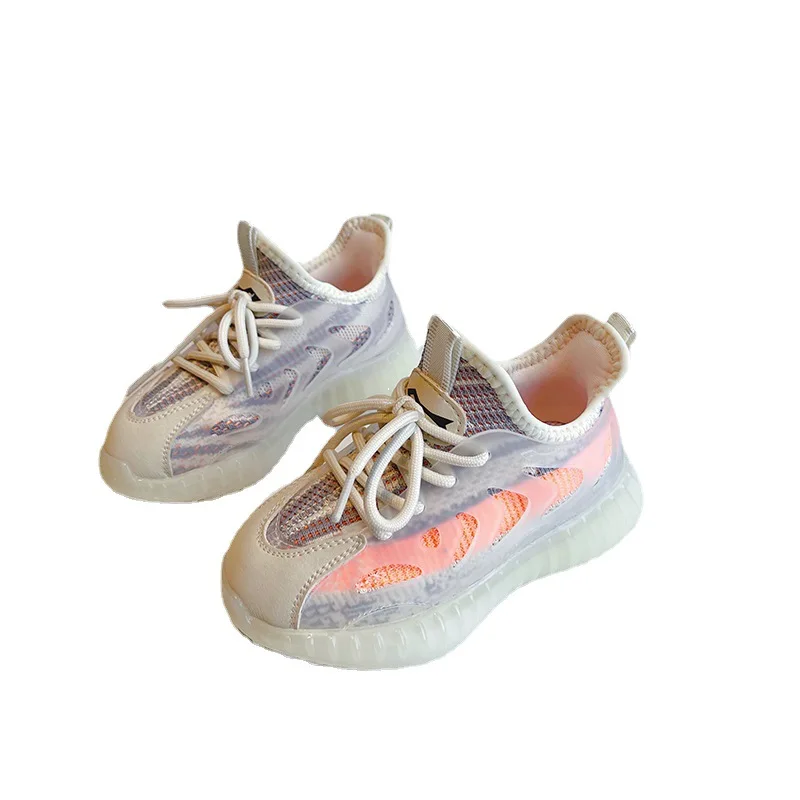 

Size26-37 Children Casual Sport Shoes Girls Boys Wear-resistant Running Sneakers Kids Lacing Anti-slip Footwear toddler sneakers