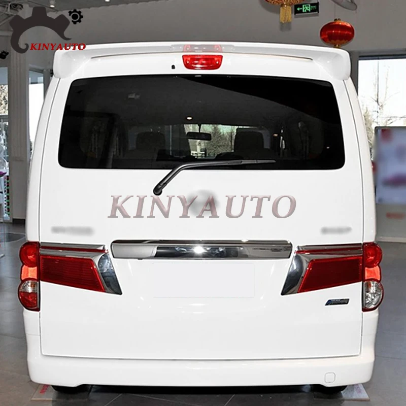 For Nissan NV200 Evalia Chrome Trunk Trim ABS Rear Bumper Lid Strip Finish Panel