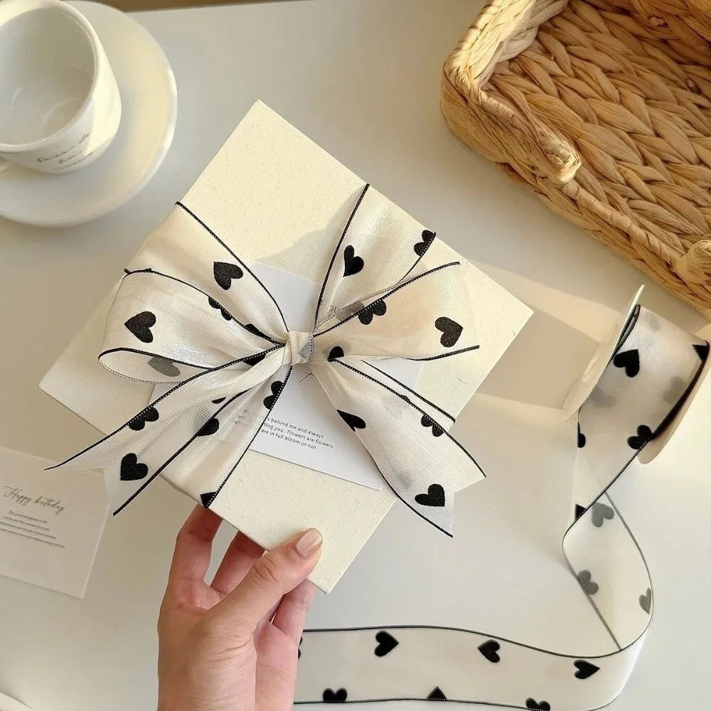 Polyester Love Printed Ribbon for DIY Sewing and Gift Packaging