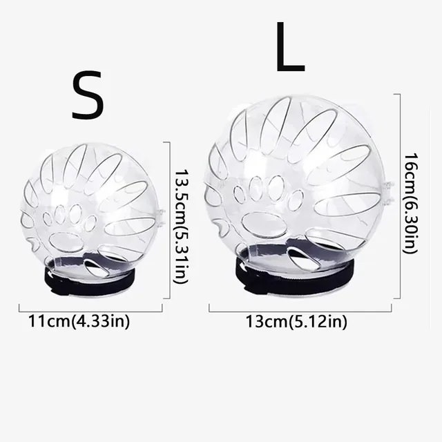 Grooming Help Ball-shaped Cat Head Cover Sturdy Transparent Pet Space Hood Breathable Safety Anti-bite Mask Trim Nails 6