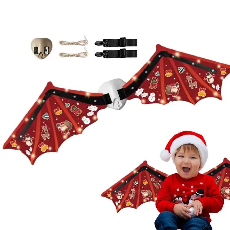 

Kids Electric Wings Exquisite Electric Fairy Wings Christmas Fancy Dress-Up Automatic Elf Electric Wings With Light Adjustable