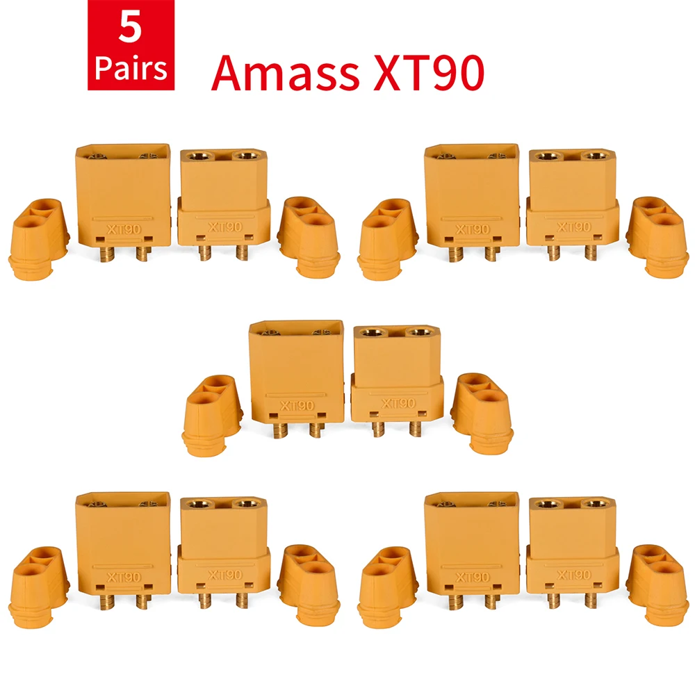 Фото 9IMOD 5/10 пар XT60 XT30 XT90 T-plug штекерные гнездовые разъемы Amass XT30U XT60H XT90 T штекерные разъемы для батареи Lipo RC №4