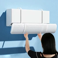 Pare-vent pour climatisation, Anti-soufflage Direct, évolutif, réglable, couvercle de guidage du vent, déflecteur de sortie, couvercle anti-poussière pour pare-brise 2
