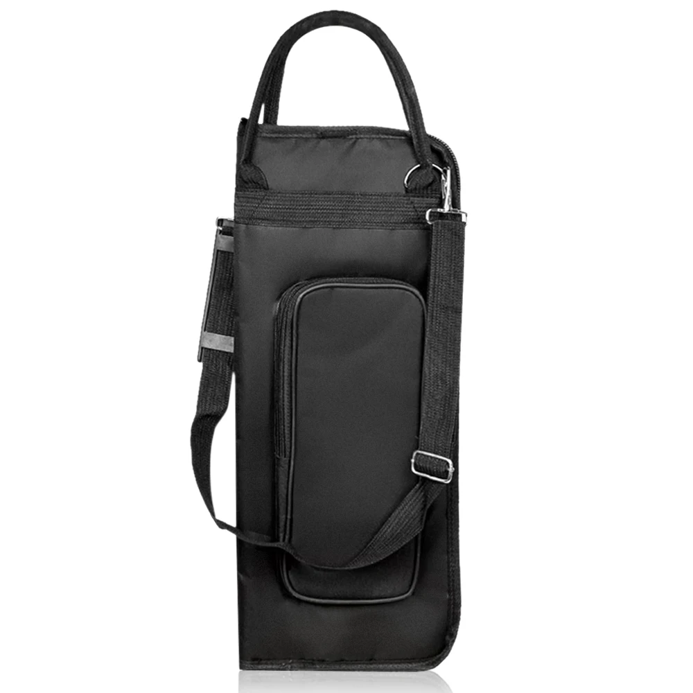 600D Drum Sticks Gig Bag Oxford Cloth Drumstick Bag Handy Strap Gripped Handle Pocket 5mm Cotton Padded Water-resistant drumstick bag