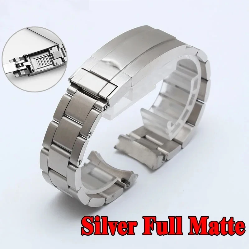 904L Fine Steel Watch Bracciale Per Rolex Submariner Daytona Sup Gmt Men Fine-Tuning Pull Clasp Watch Chain 20Mm 21Mm