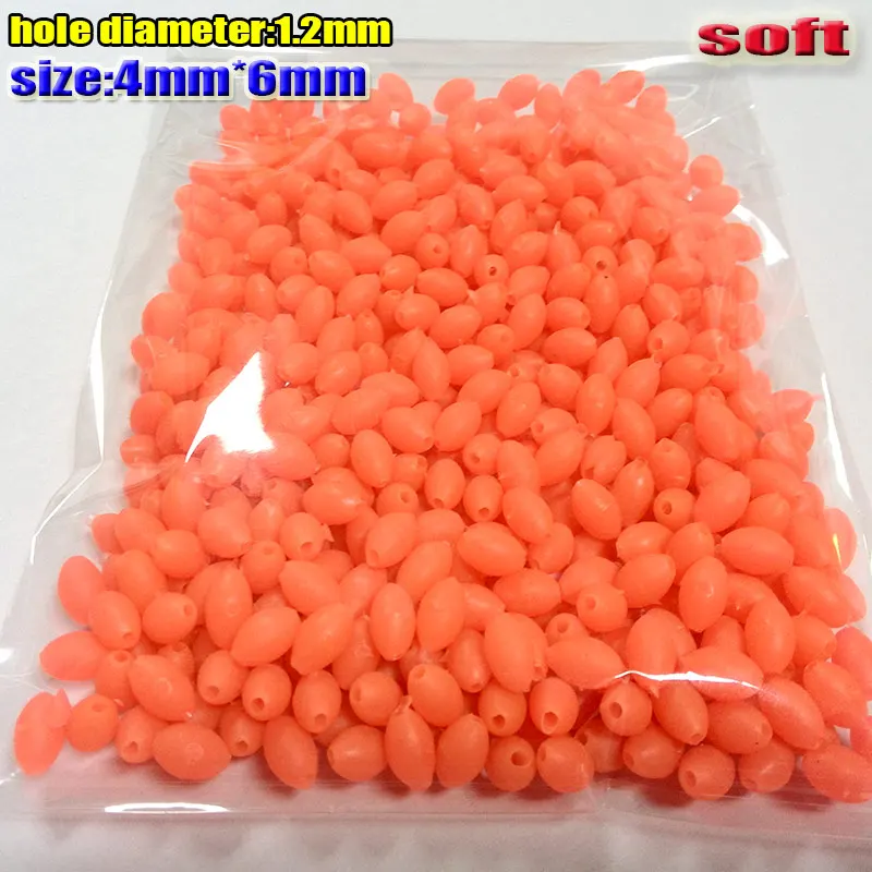 100 Perles Lumineuses Pour Montage De Lignes De Pêche - Forme Ovale, Tailles 5/8/10mm - Sans Marque