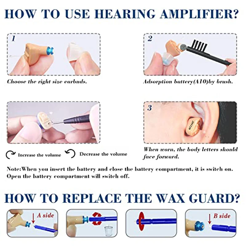 Advanced CIC Invisible Digital Hearing Aid - Clear, Invisible and Powerful Mini Wireless Hearing Aid for Elderly Deafness 5