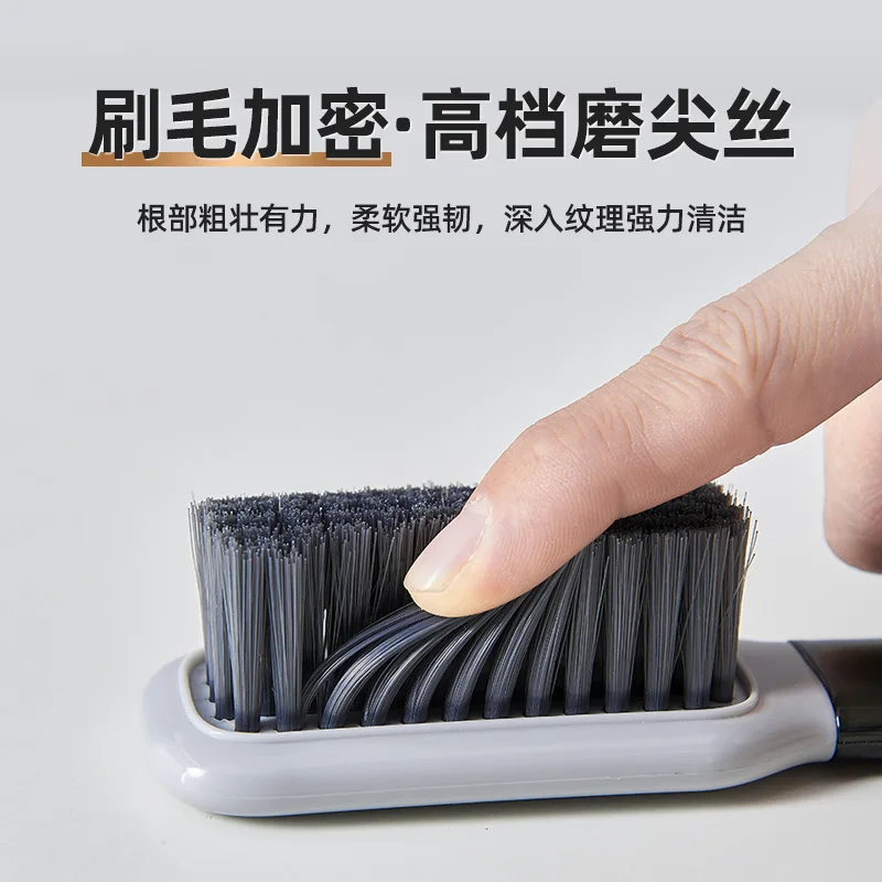 Color collision light luxury long handle non damaging shoe soft bristle brush multifunctional home shoe washing brush 4