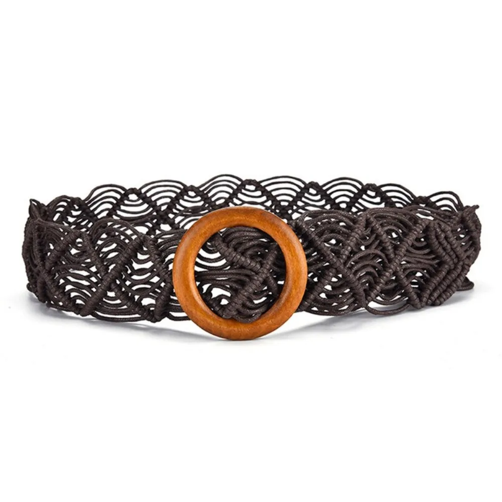 Рисунок 5 - Ремень женский с круглой деревянной пряжкой