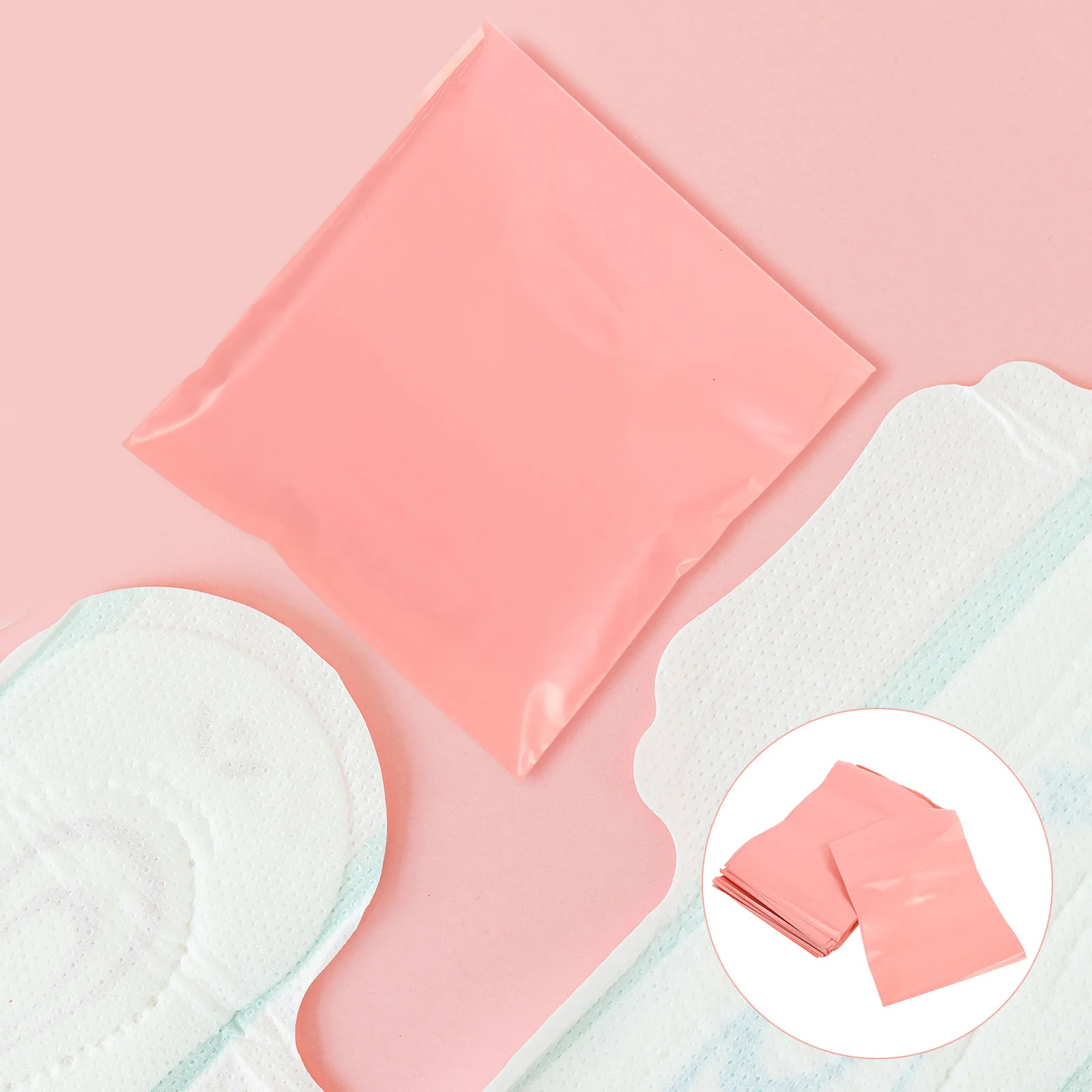 

200pcs Female Hygiene Disposal Bags Self-adhesive Sanitary Napkin Bags Waste Bags