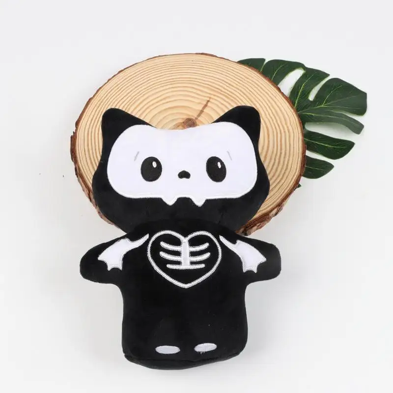 

Black Cat Plush Skeleton Cartoon Cute Skull Cat Plush Toy 9inch Cute Anime Cartoon Cat Stuffed Animal Figure Toy Stuffed Animal