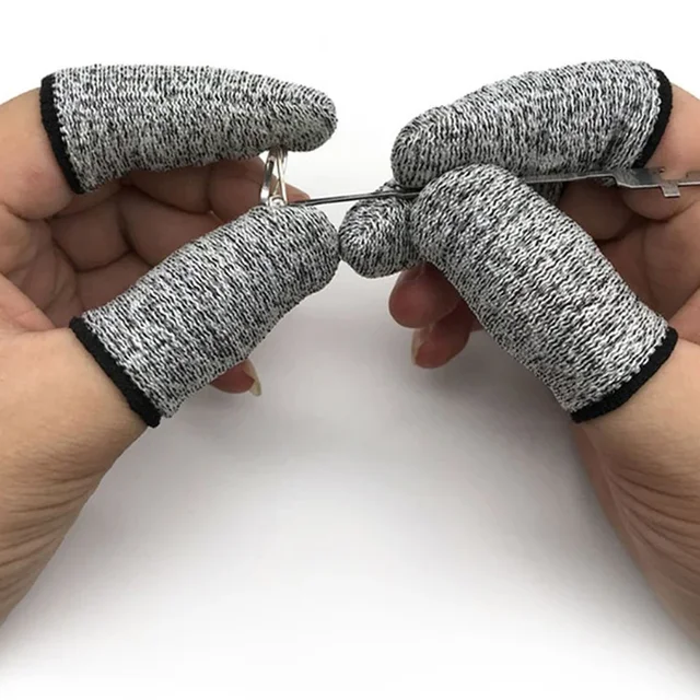 5Pcs 5-level Protection High Performance Anti Cutting Finger Gloves for Outdoor Work in Kitchen 4