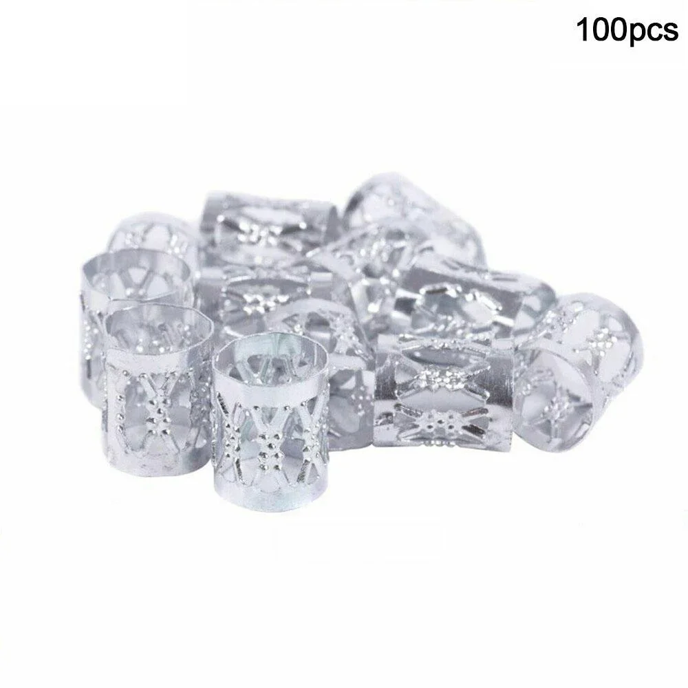 Monitu Dreadlock-Schmuck-Set – 238 Teile Mit Haarringen, Holzperlen & Metall-Spulen | Für Zöpfe & Flechten